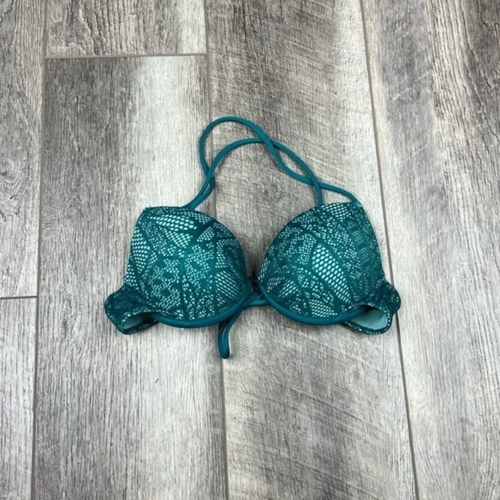 32B‎ VS Teal Mesh Bikini Top